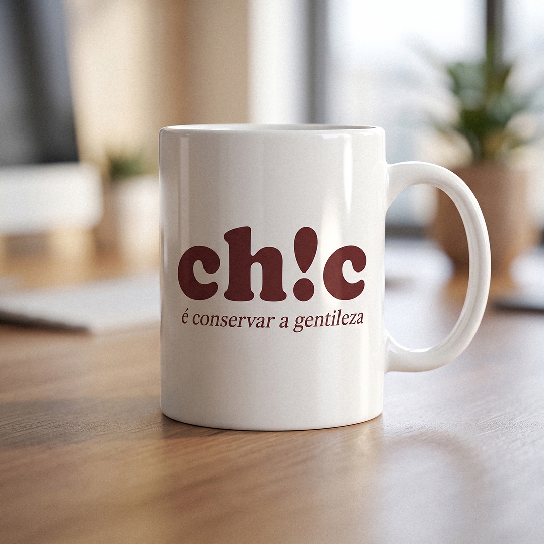 Caneca Empreendedora Feminina Ch!c é Conservar a Gentileza | Rede Prosperidade Plena