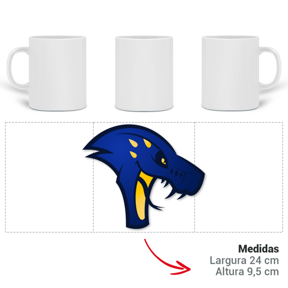 Caneca Mascote Cobras