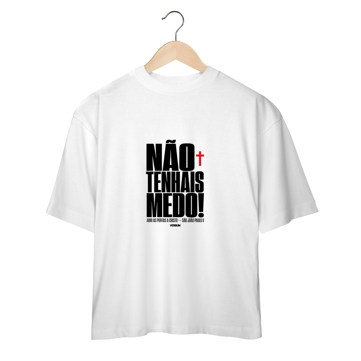 Nome do produto: Shirt Não Tenhais Medo Oversized