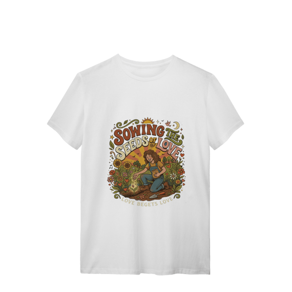 Camiseta Sowing The Seeds os Love Quality