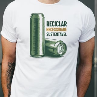 Nome do produto Camiseta: Reciclar – Necessidade Sustentável