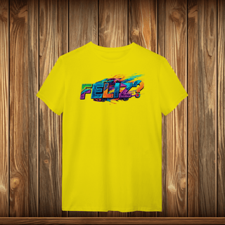 Nome do produto T-SHIRT CLASSIC - FELIZ (car)