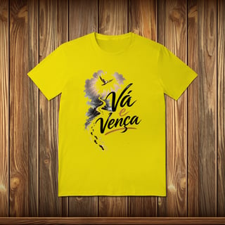 Nome do produto T-Shirt Quality - VÁ E VENÇA - Tema 3