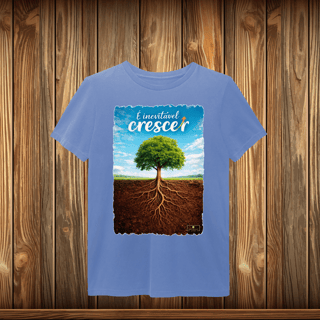 Nome do produto T-Shirt Estonada - É INEVITÁVEL CRESCER