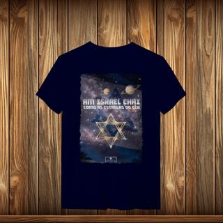Nome do produto T-Shirt Quality - AM ISRAEL CHAI - ESTRELAS