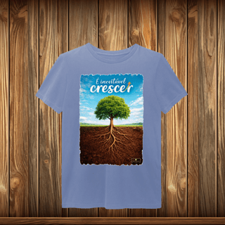 Nome do produto T-Shirt Estonada - É INEVITÁVEL CRESCER