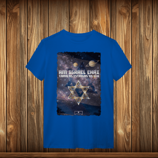 Nome do produto T-Shirt Quality - AM ISRAEL CHAI - ESTRELAS