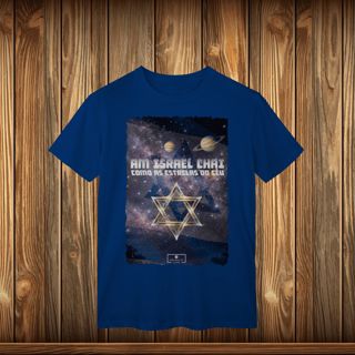 Nome do produto T-Shirt Classic - AM ISRAEL CHAI - ESTRELAS