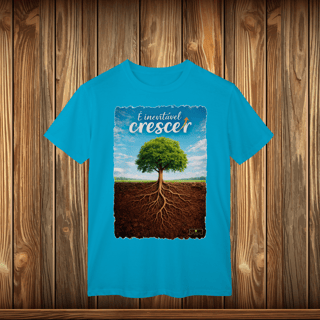 Nome do produto T-Shirt Classic - É INEVITÁVEL CRESCER