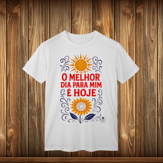 Nome do produto T-Shirt Classic - O MELHOR DIA