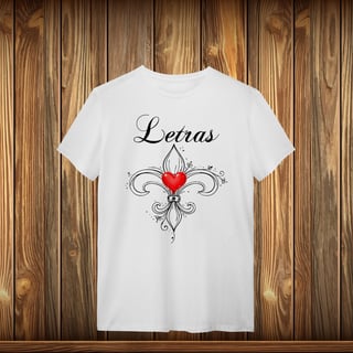 Nome do produto T-Shirt Quality - LETRAS - LOVE
