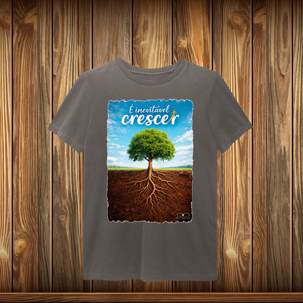 Nome do produto: T-Shirt Estonada - É INEVITÁVEL CRESCER