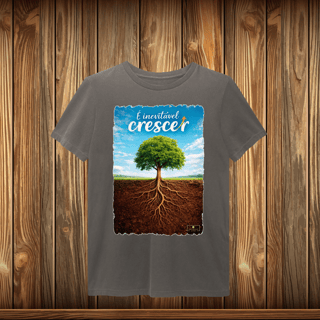 T-Shirt Estonada - É INEVITÁVEL CRESCER