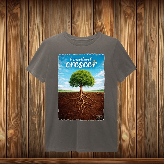 T-Shirt Estonada - É INEVITÁVEL CRESCER