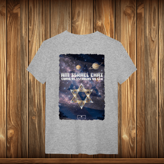 Nome do produto T-Shirt Quality - AM ISRAEL CHAI - ESTRELAS