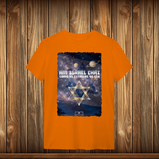 Nome do produto T-Shirt Quality - AM ISRAEL CHAI - ESTRELAS
