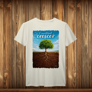Nome do produto T-Shirt Prime - É INEVITÁVEL CRESCER