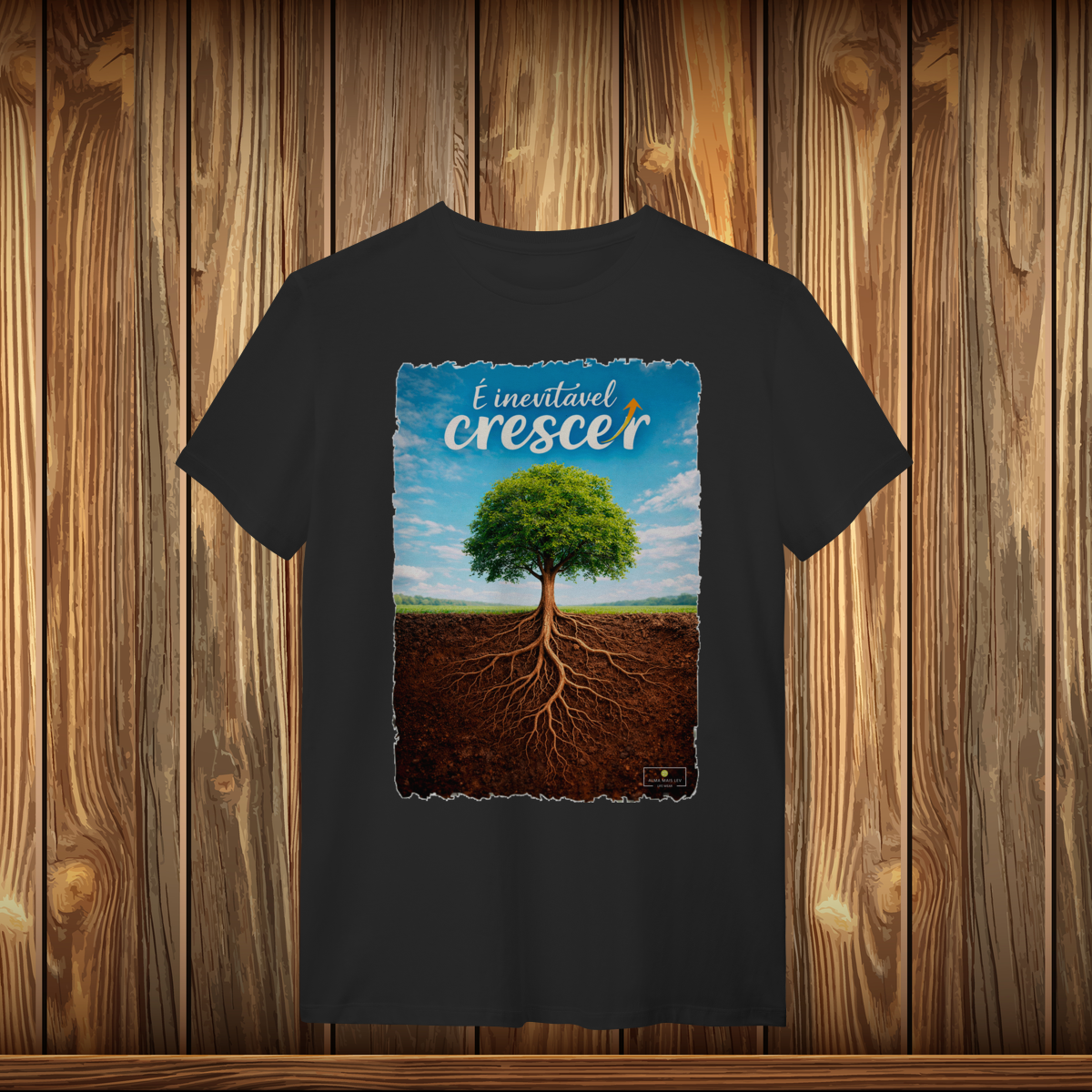 Nome do produto: T-Shirt Quality - É INEVITÁVEL CRESCER