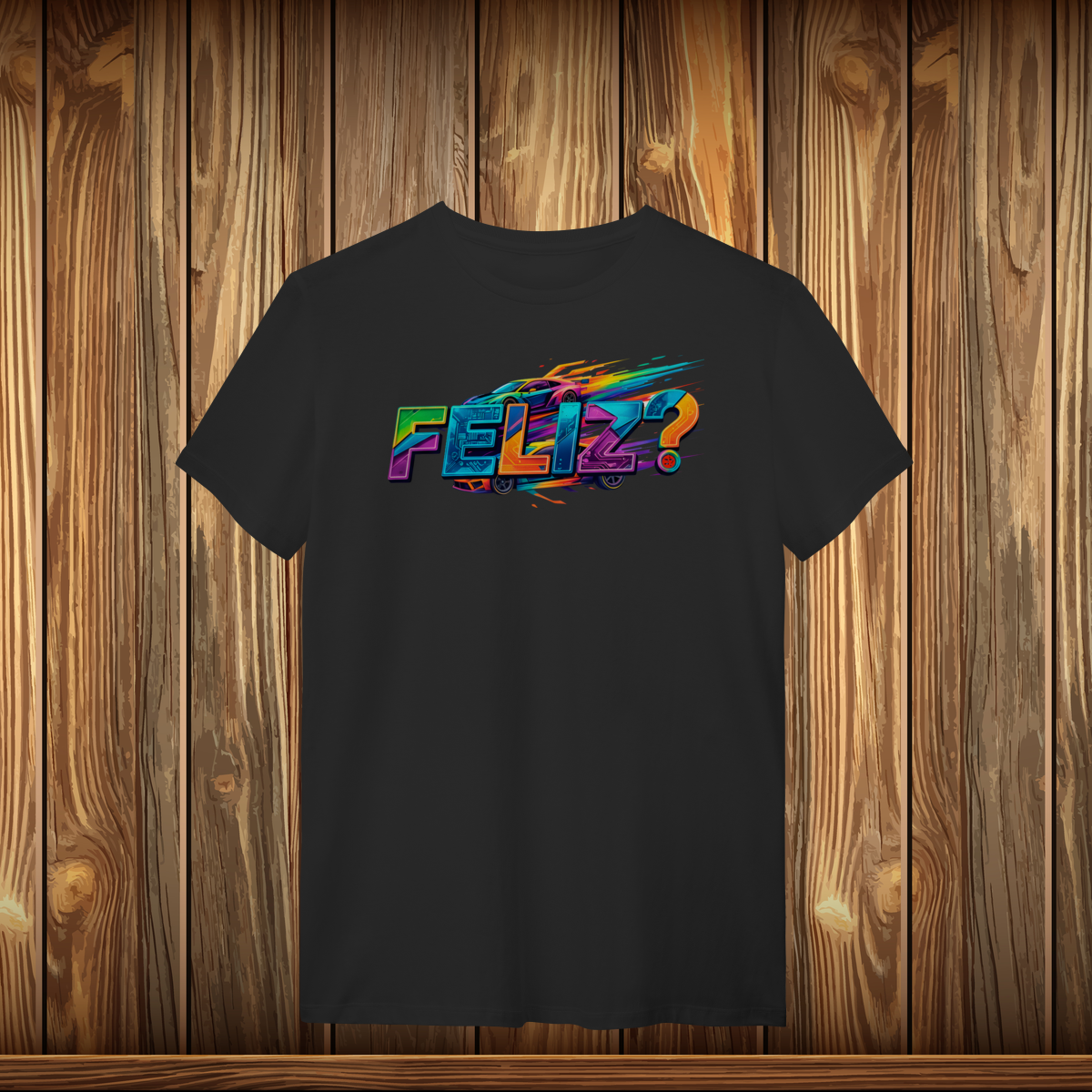 Nome do produto: T-SHIRT CLASSIC - FELIZ (car)