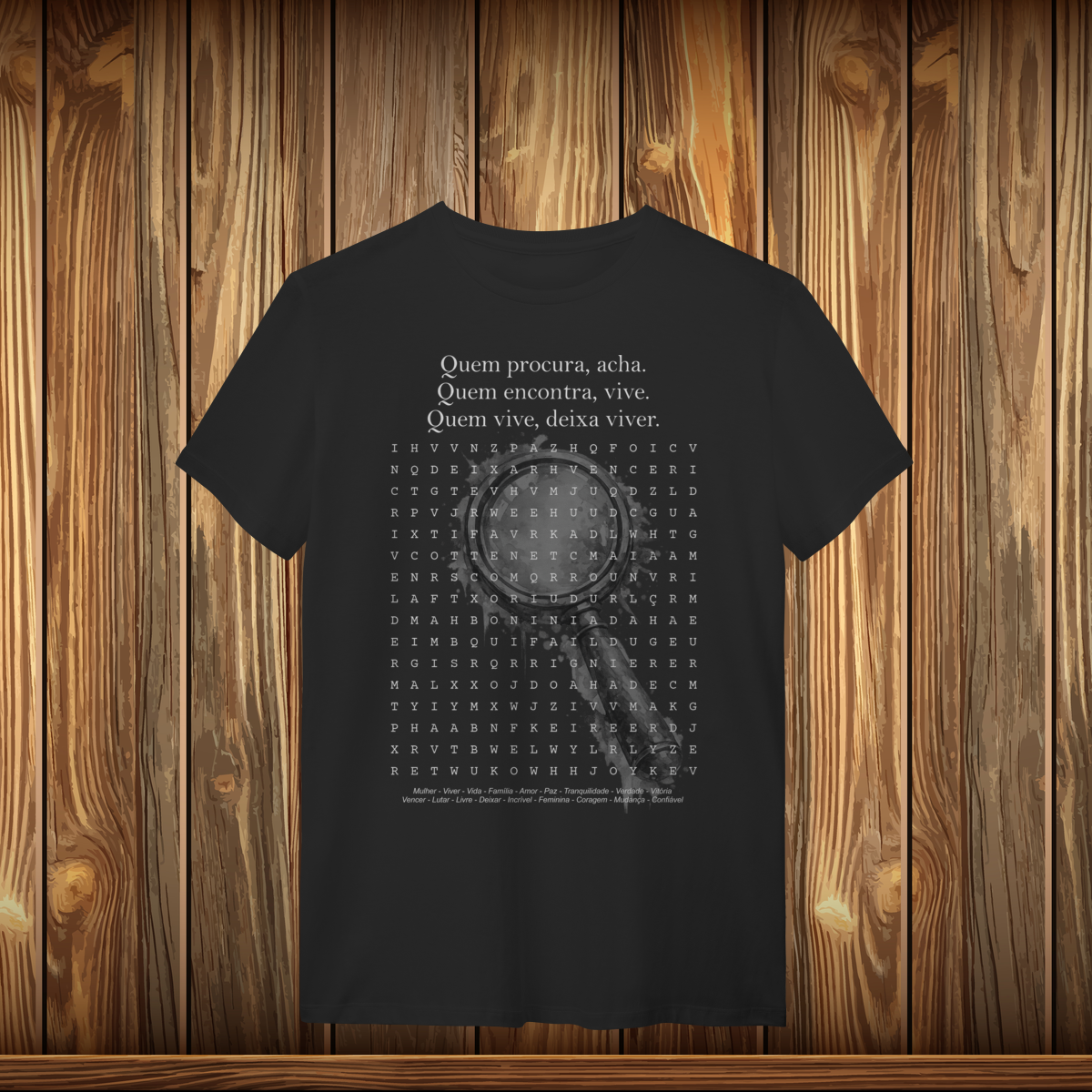 Nome do produto: T-Shirt Quality - QUEM PROCURA ACHA
