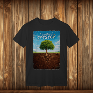 Nome do produto T-Shirt Classic - É INEVITÁVEL CRESCER