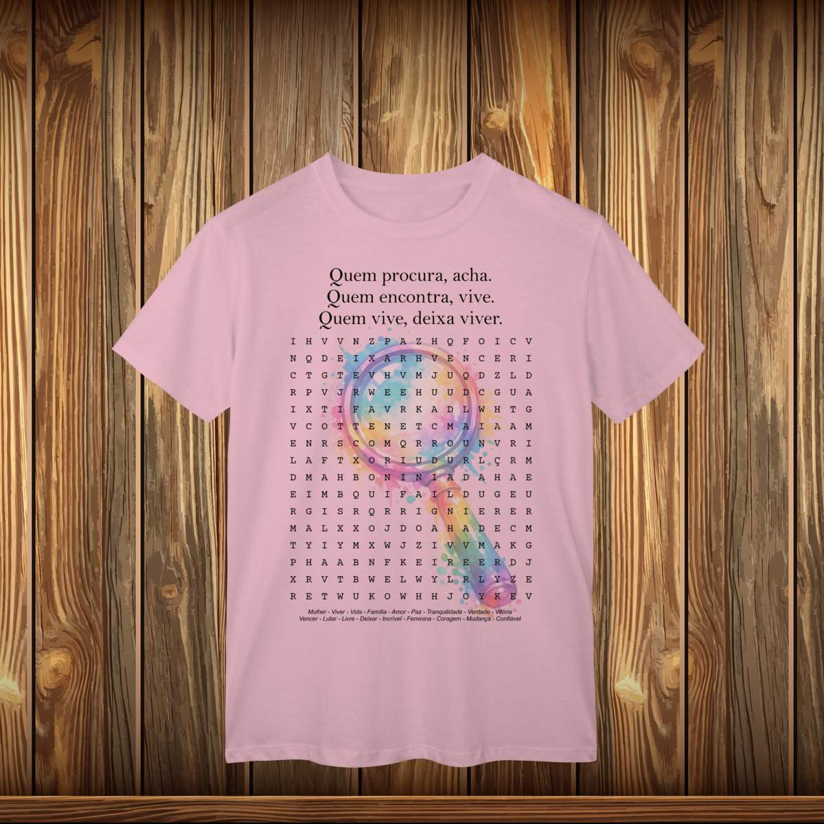 Nome do produto: T-Shirt Classic - QUEM PROCURA ACHA
