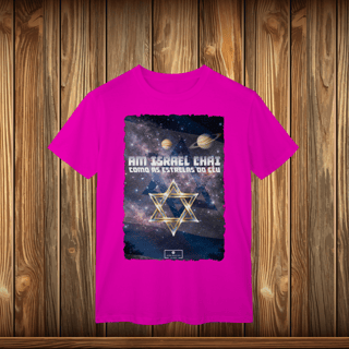Nome do produto T-Shirt Classic - AM ISRAEL CHAI - ESTRELAS