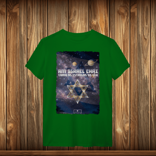 Nome do produto T-Shirt Quality - AM ISRAEL CHAI - ESTRELAS