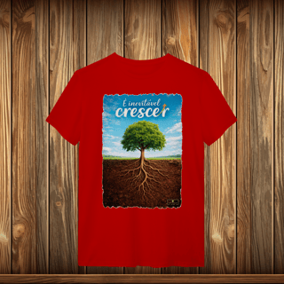 Nome do produto T-Shirt Quality - É INEVITÁVEL CRESCER