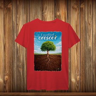 Nome do produto T-Shirt Prime - É INEVITÁVEL CRESCER