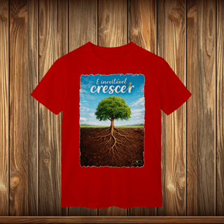 Nome do produto T-Shirt Classic - É INEVITÁVEL CRESCER
