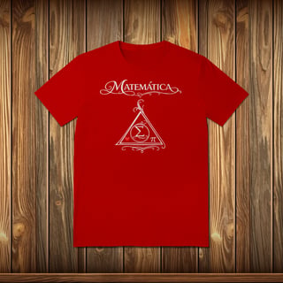 Nome do produto T-Shirt Quality - MATEMÁTICA