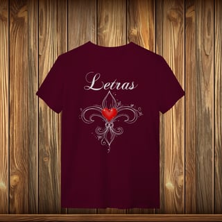 Nome do produto T-Shirt Quality - LETRAS - LOVE