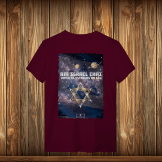 Nome do produto T-Shirt Quality - AM ISRAEL CHAI - ESTRELAS