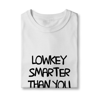 Nome do produto lowkey smarter than you • infantil (2 a 8)