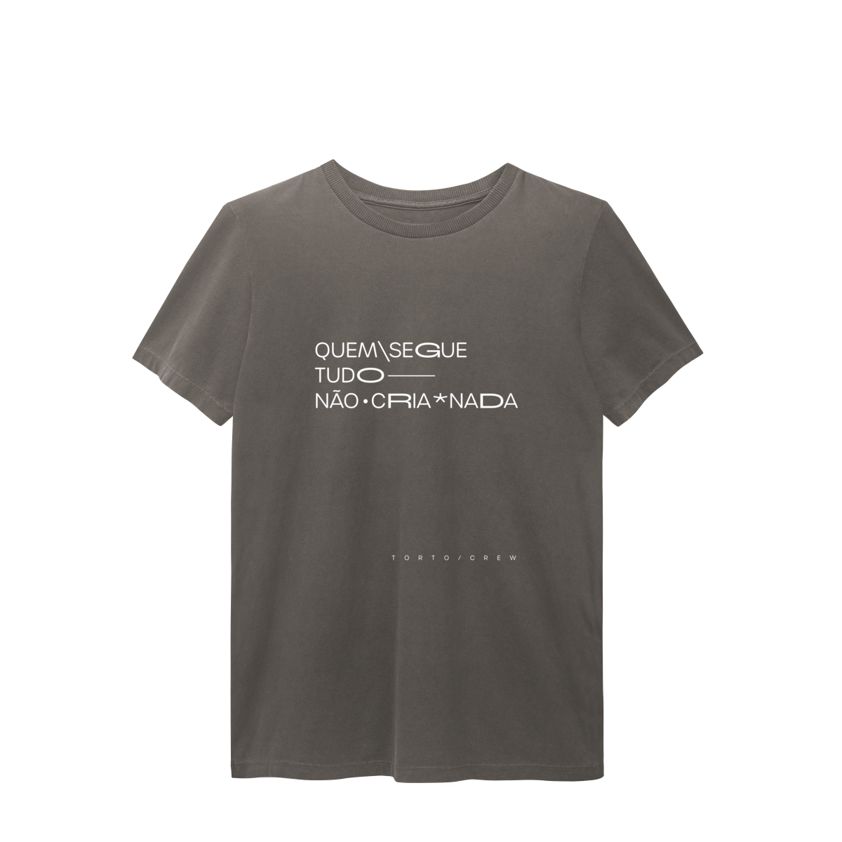 Nome do produto: quem segue tudo, não cria nada • camiseta estonada