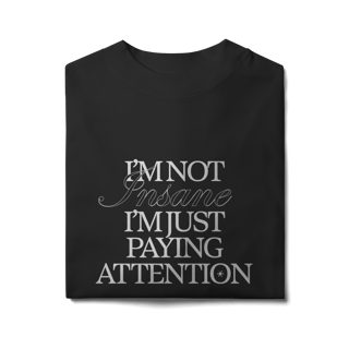 Nome do produto i'm not insane • oversized