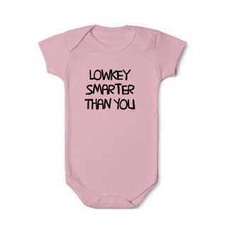 Nome do produto lowkey smarter than you • body infantil