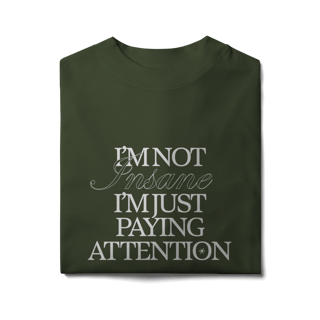 Nome do produto i'm not insane • oversized