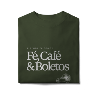 Nome do produto fé, café & boletos • oversized