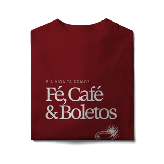 Nome do produto fé, café & boletos • oversized