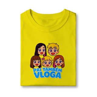 Nome do produto Camiseta INFANTIL Pai Também Vloga Emojis - Várias Cores