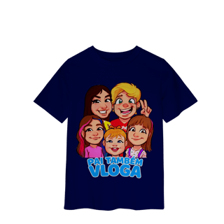 Nome do produto Camiseta Pai Também Vloga INFANTIL - Várias cores