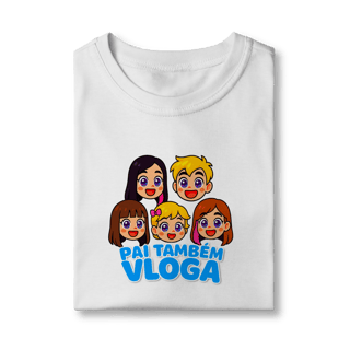Nome do produto Camiseta INFANTIL Pai Também Vloga Emojis - Várias Cores