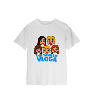 Nome do produto Camiseta INFANTIL Pai Também Vloga Emojis - Várias Cores