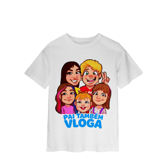 Nome do produto Camiseta Pai Também Vloga INFANTIL - Várias cores