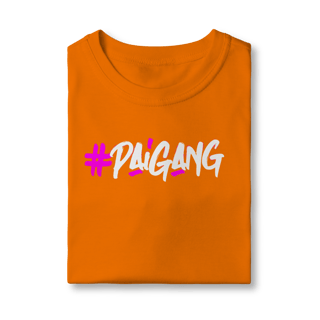 Nome do produto Camiseta #Paigang INFANTIL - Logo Branca e Rosa - Várias Cores