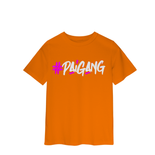 Nome do produto Camiseta #Paigang INFANTIL - Logo Branca e Rosa - Várias Cores