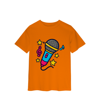 Nome do produto Camiseta Ashley Microfone - INFANTIL (Várias Cores)