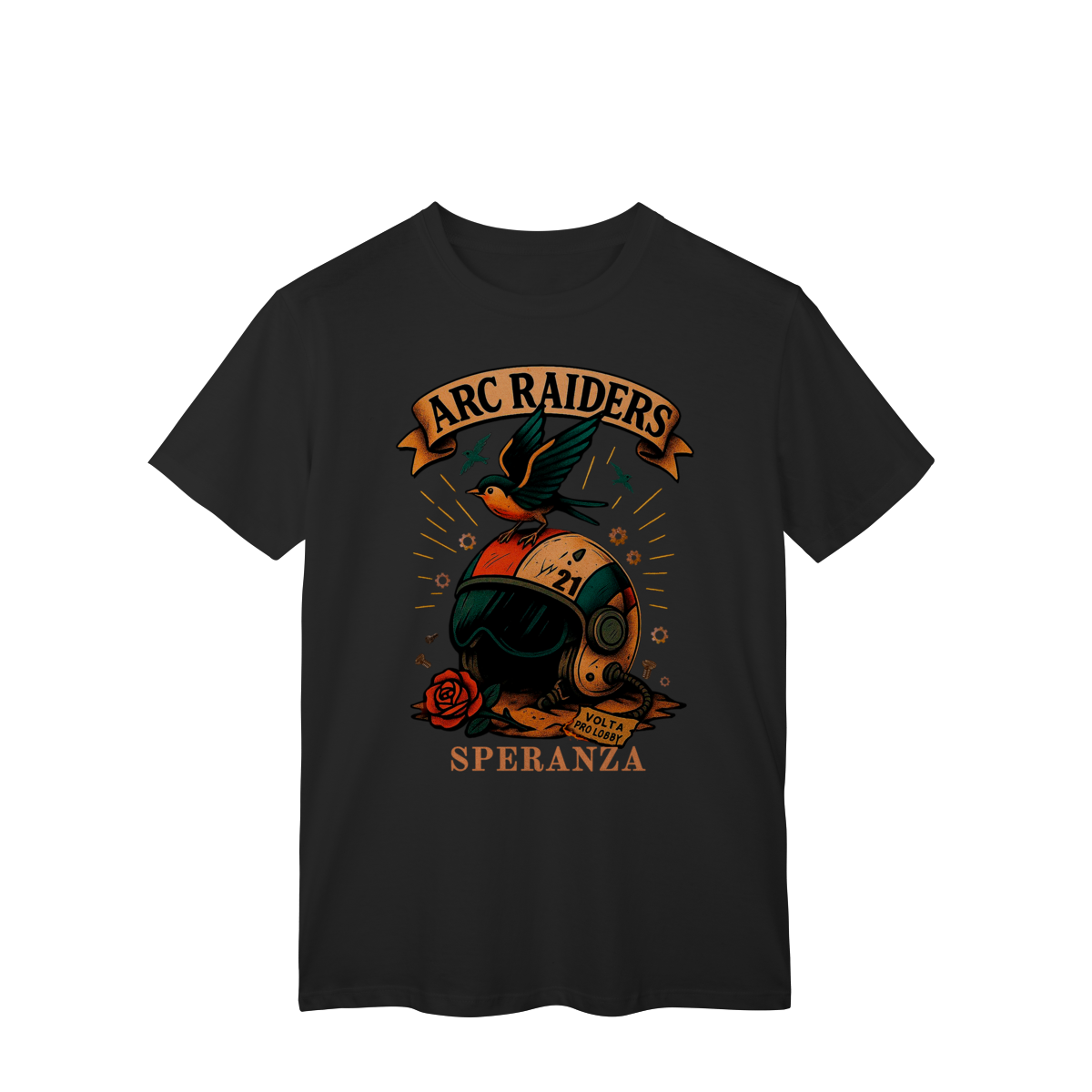 Nome do produto: ARC Raiders - Camiseta Raiders 21 (Volta Pro Lobby)